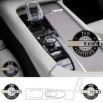 Volvo XC90 Uyumlu Vites Etrafı Piano Black TPU Koruyucu 2019-2024 - Görsel 2