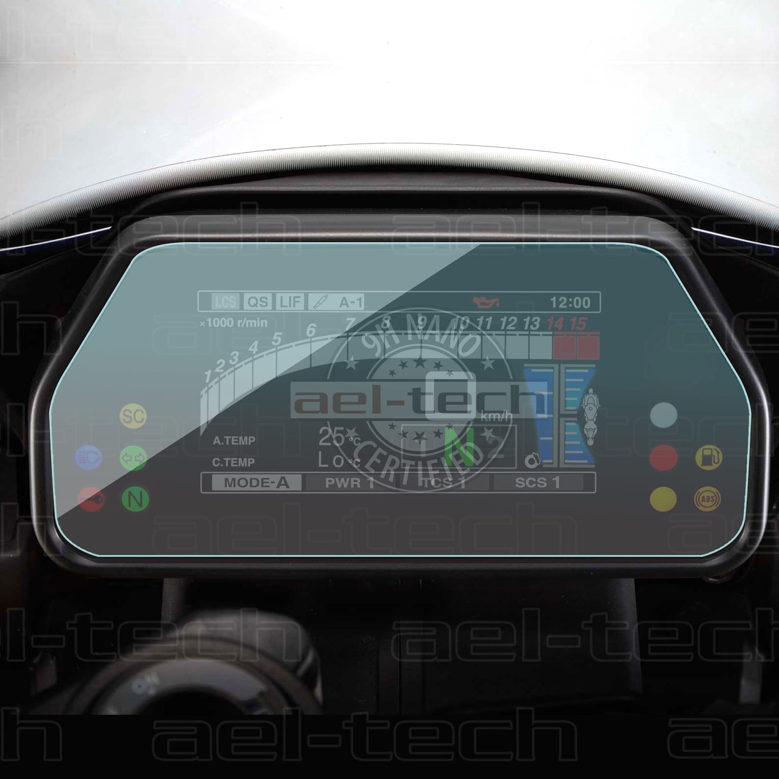 YamahaYzfR1-copy-1.jpg Yamaha Tracer 900 Gt Dijital Kilometre Gösterge uyumlu Nano Ekran Koruyucu 2018 2020 - Görsel 1