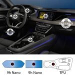 Audi S e-tron GT Uyumlu Nvigasyon , Dijital Gösterge ve Vites Etrafı Piano Black Konsol Tpu Koruyucu 3lü Set 2025-2026 - Görsel 2