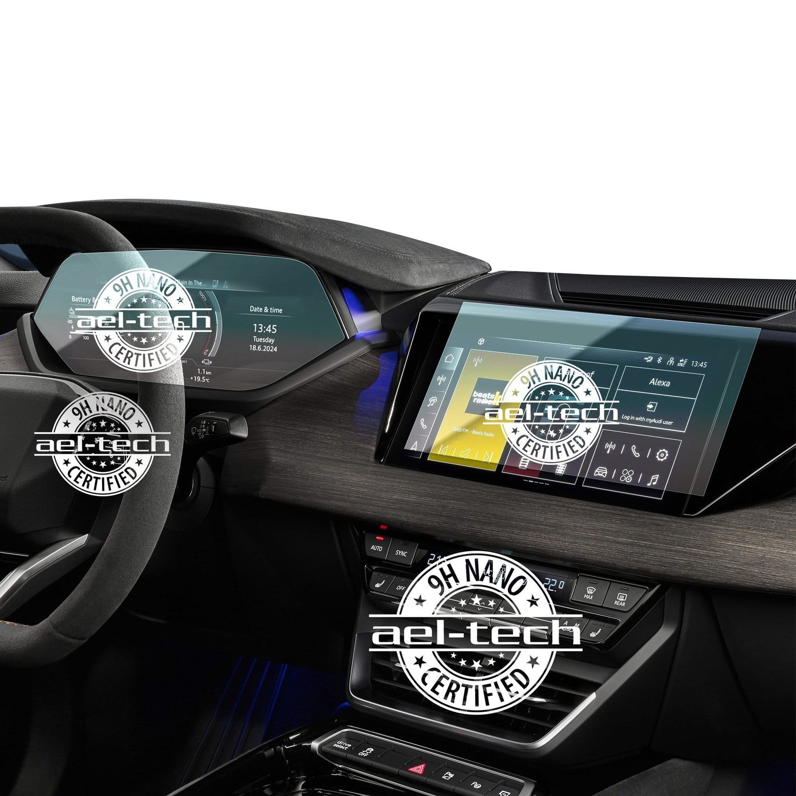 a57777a279454c4fe556481e0a21524b.jpg Audi S E-Tron Gt Dijital Gösterge Ve Navigasyon Uyumlu Nano Ekran Koruyucu 2li Set 2025-2026 - Görsel 1