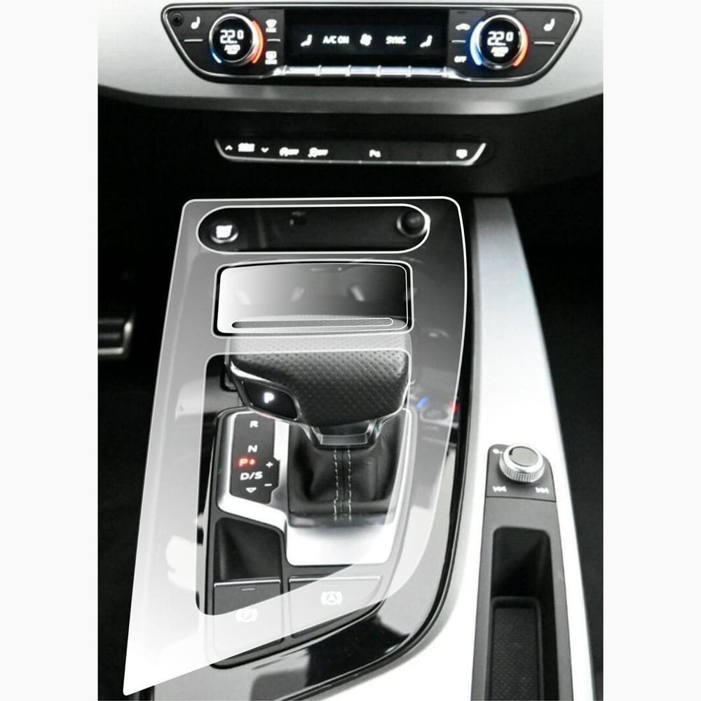 a5vtsetr2.jpg Audi A5 Vites Etrafı 2020-2024 Piano Black Konsol Tpu Koruyucu - Görsel 1