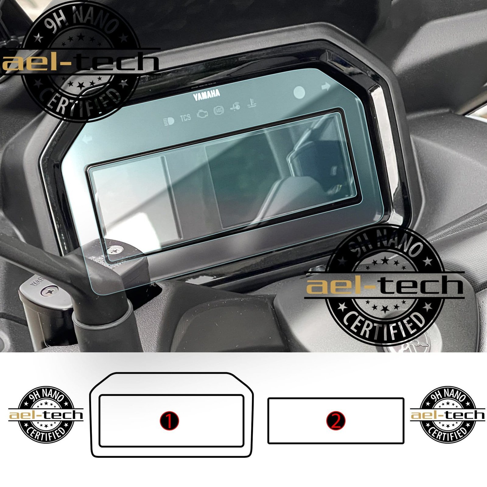 aa7bf8abe40652ca796c72e287cbeb47.jpg Yamaha X-Max 250 / 300 Tech Max Gösterge Uyumlu 9h Nano Ekran Koruyucu 2li Set 2025-2026 - Görsel 1