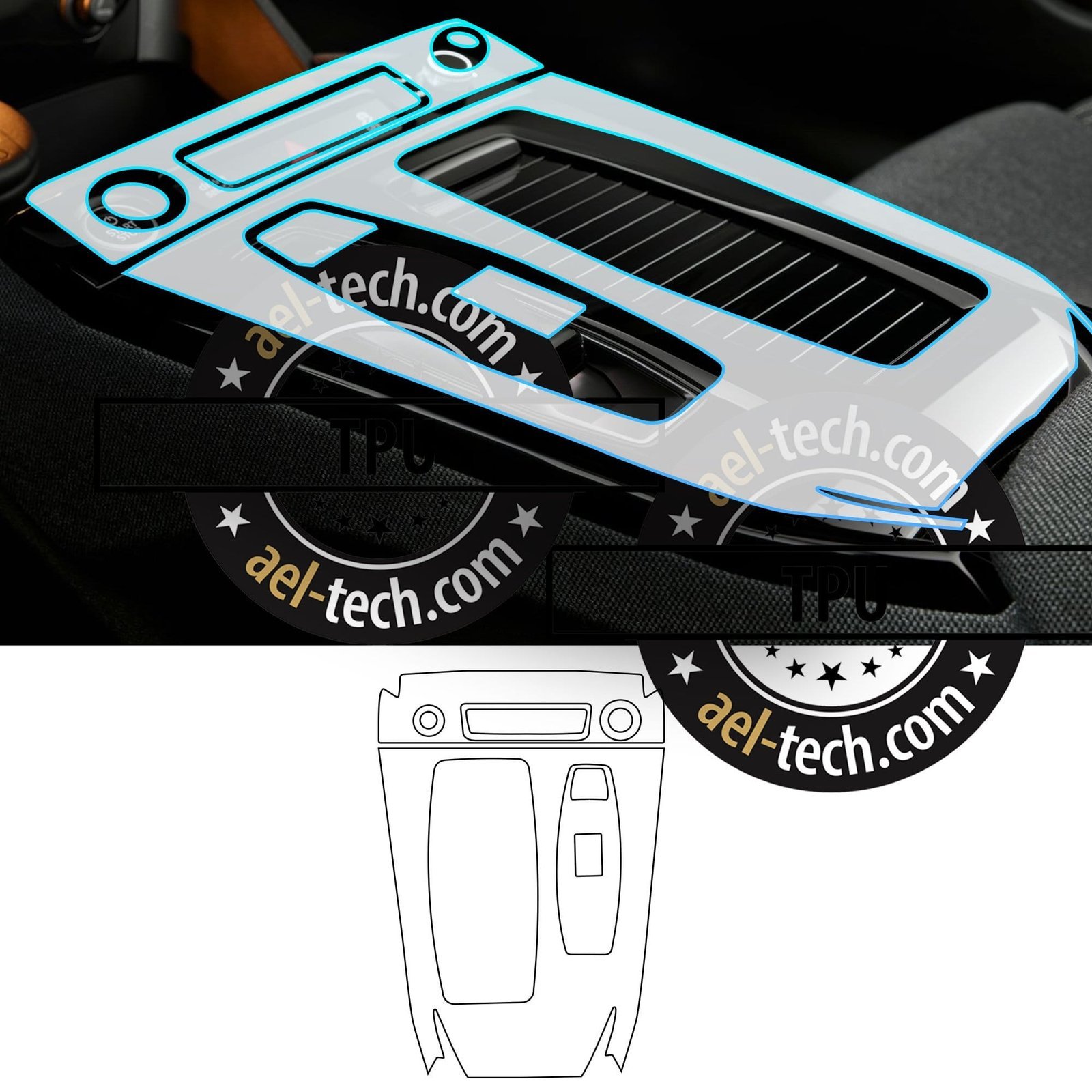 d062a1874e10d3ecf6e0405e7f2c0f8b.jpg Audi A6 E-tron Uyumlu Vites Etrafı Piano Black Konsol Tpu Koruyucu 2025-2026 - Görsel 1
