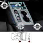 Audi A6 Uyumlu Vites Etrafı Piano Black Konsol Tpu Koruyucu 2li Set 2025-2026
