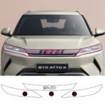 Byd Atto 2 Uyumlu Ön Panjur ve Far Tpu Koruyucu 3'lü Set 2025-2026
