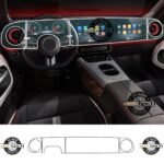 Mercedes CLA/GLC EV Uyumlu Dijital Gösterge ve Navigasyon 9H Nano Ekran Koruyucu 4'lü Set 2025-2026