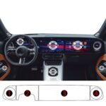 Mercedes GLB Uyumlu Dijital Gösterge ve Navigasyon 9H Nano Ekran Koruyucu 4'lü Set 2026-2027 - Görsel 2
