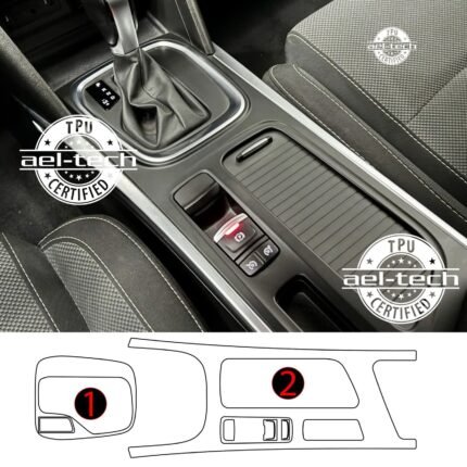 Renault Megane Uyumlu Otomatik Vites Etrafı TPU Koruyucu 2li Set 2022-2026