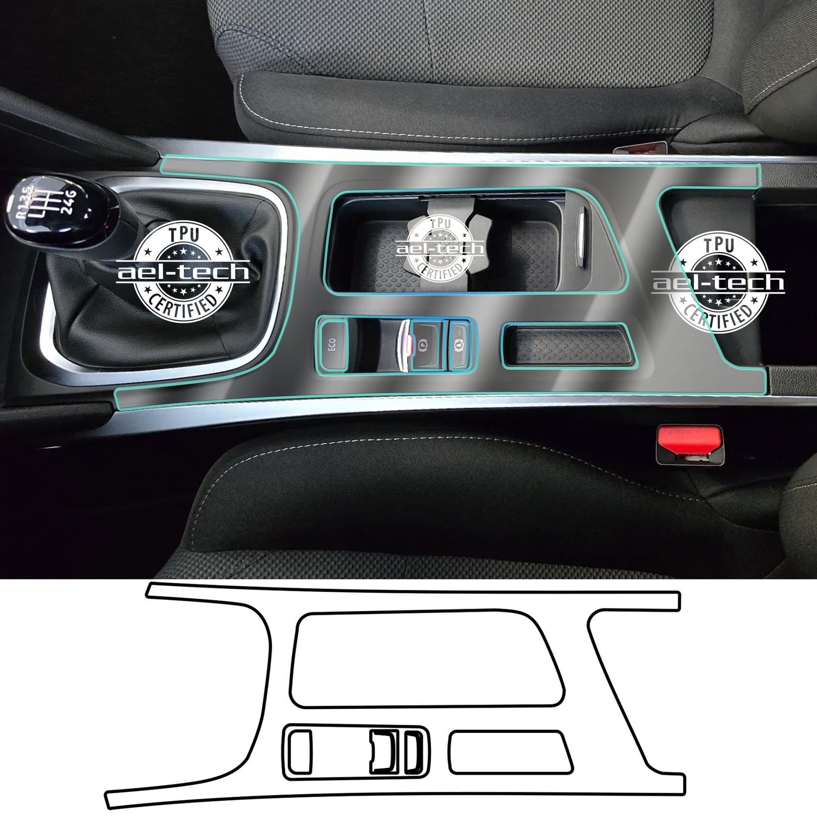 f6d2acde85d66d70ba194f09ee5f3c71.jpg Renault Megane Uyumlu Manuel Vites Etrafı TPU Koruyucu 2022-2026 - Görsel 1