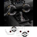 Toyota Corolla Cross Uyumlu Vites Etrafı,Vites Göstergeve Klima Üstü Piano Black Tpu Koruyucu 3lü S - Görsel 2
