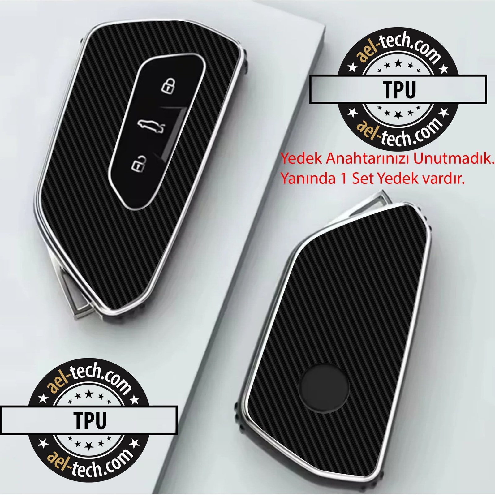 ff30f69fded39f6092b2b35dd9b41929.jpg Cupra Modelleri Anahtar Uyumlu 5D Karbon Görünüm Tpu Koruyucu Kaplama 2li Set 2025 - Görsel 1