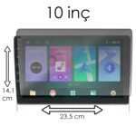10 Inç Universal Uyumlu Mat 9h Nano Ekran Koruyucu