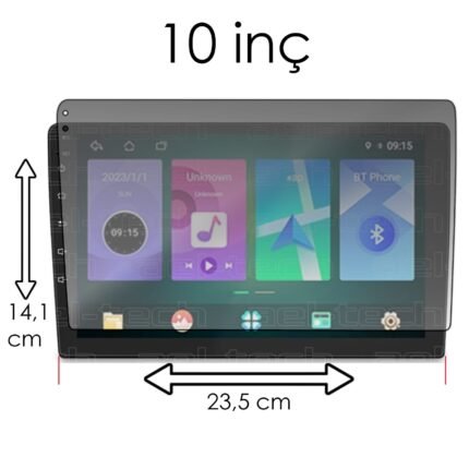 10 Inç Universal Uyumlu Mat 9h Nano Ekran Koruyucu