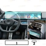 BMW 5 Serisi Uyumlu Multimedya ve Arka Klima 9h Nano Ekran Koruyucu 2li Set 2024-2026