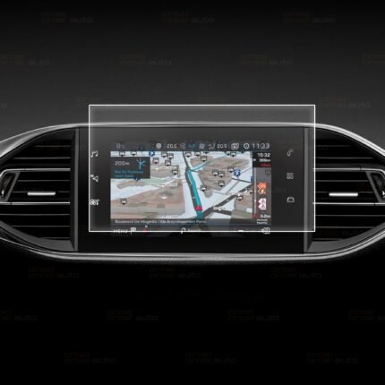Peugeot 308 7 Inç Navigasyon Cam Ekran Koruyucu 2018-2021